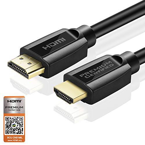TNP Certified 고급 HDMI 케이블 울트라 High-Speed 4K (10FT) Full HD ARC HDR HDMI 2.0 Dolby 비전 Dolby Atmos, 프로페셔널 Grade 코드&  금도금 커넥터 for 4K TV OLED 프로젝터 게이밍 모니터