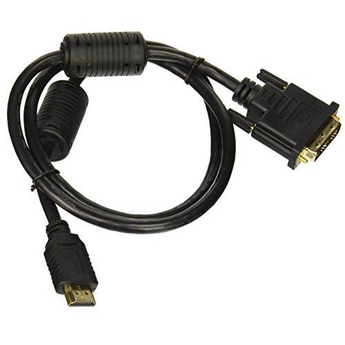 Monoprice 102661 3ft 28AWG 고속 HDMI to 어댑터 DVI 케이블 with 페라이트 Cores - 블랙