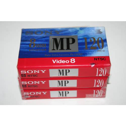 소니 8mm 영상 카세트 테이프 P6-120MP - 120 분 (3 pack)