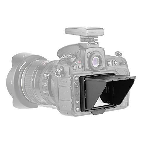 Serounder LCD 썬쉐이드, 햇빛가리개 with Pop-up 후드 스크린 보호 커버 폴더블 카메라 모니터 보호 for Nikon D810/ D800 DSLR 카메라