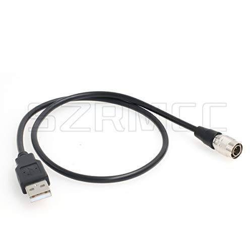 SZRMCC USB to Hirose 4 핀 Male 파워 케이블 for Zoom F4 F8 사운드 디바이스 633 644 688 레코더 (30cm)