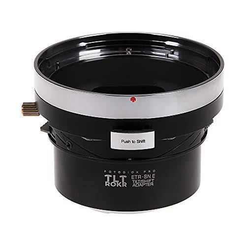 Fotodiox  프로 TLT ROKR - 틸트/ 시프트 렌즈 마운트 어댑터 Bronica ETR 마운트 SLR 렌즈 to 소니 알파 E-Mount 미러리스 카메라 바디