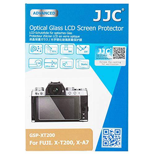 JJC Anti-Scratch 강화유리 카메라 화면보호필름, 액정보호필름 for 후지필름 후지 X-T200 XT200 X-A7 XA7 디지털 카메라 스크린 프로텍트
