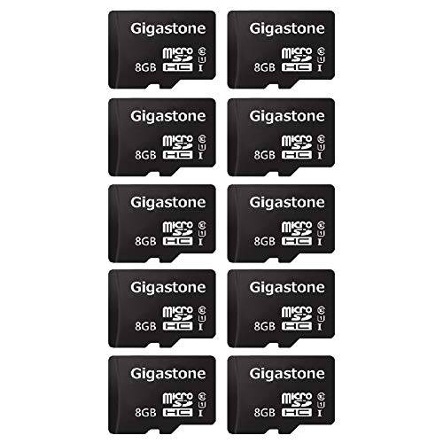 Gigastone 8GB 10-Pack 마이크로 SD 카드 Full HD 영상 Surveillance 세큐리티 캠 액션 캠 드론 80MB S Micro SDHC UHS-I U1 C10 Class 10