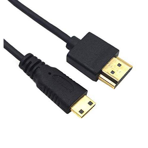 Duttek  미니 HDMI to HDMI 케이블, Ultra-Thin HDMI Male to 미니 HDMI Male 케이블 지지,보호 4K 울트라 HD, 1080p, 3D, for 프로젝터, 모니터, Camcorder(HDMI 2.0) (30cm/ 12inches)