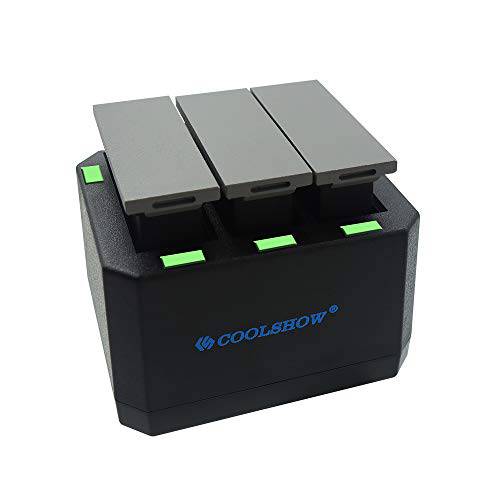 COOLSHOW 3 Channel USB 액션 카메라 충전 for DJI 오즈모 액션 카메라 배터리