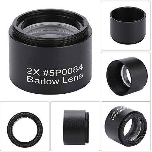 Bewinner 2X 배율 Barlow Lens, 완전 Multi-Coated 글래스 렌즈 고 라이트 전송 M28.6 스레드 메탈 Barlow 렌즈 for 1.25 인치/ 31.7mm Ast