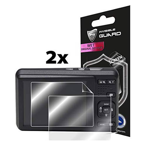 IPG for Kodak PIXPRO Friendly Zoom FZ53-BK 디지털 카메라 화면보호필름, 액정보호필름 (2 Units) with 투명 스크린 가드 - HD Quality/ Self-Healing/ 버블, 거품 -Free