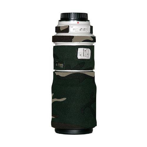 LensCoat 렌즈 커버 for 캐논 300IS f/ 4 Camouflage Neoprene 카메라 렌즈 프로텍트 슬리브 (Forest 그린 Camo) lenscoat