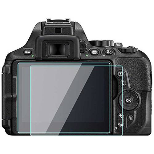 WH1916 글래스 화면보호필름, 액정보호필름 포일 호환가능한 for Nikon D5300 D5500 D5600,  강화유리 필름 Anti-Bubble Anti-Scratch Anti-Finger for Nikon d5600 d5500 d5300 DSLR 카메라 (2 Pack)