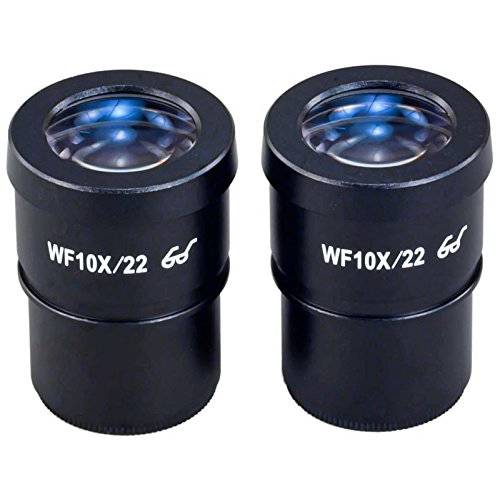OMAX A Pair of WF10X/ 22 Widefield 접안경 for 현미경 30.0mm
