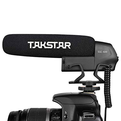 TAKSTAR  샷건 마이크,마이크로폰 인터뷰,면접 Photography 마이크,마이크로폰 콘덴서 레코딩 마이크 for DSLR 카메라 DV 캠코더 SGC-600