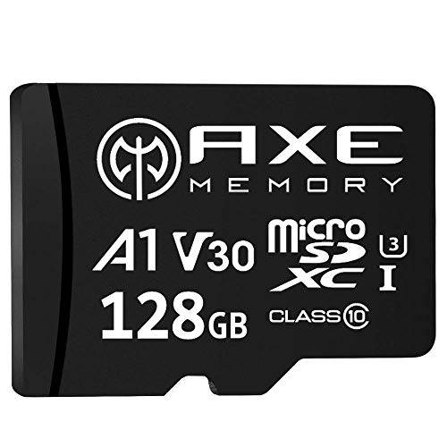 AXE MEMORY 128GB 미니 SDXC 메모리 카드+ SD 어댑터 with A1 어플 퍼포먼스, V30 UHS-I U3 4K
