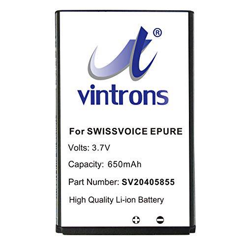 VINTRONS 650mAh 배터리 for Swissvoice Epure, Epure fulleco Duo,