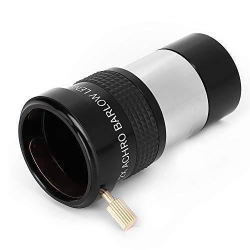 Mugast 1.25 Inch 2X Barlow 렌즈, Barlow 렌즈 for 천문학 텔레스코프 단안경 접안렌즈 31.7mm