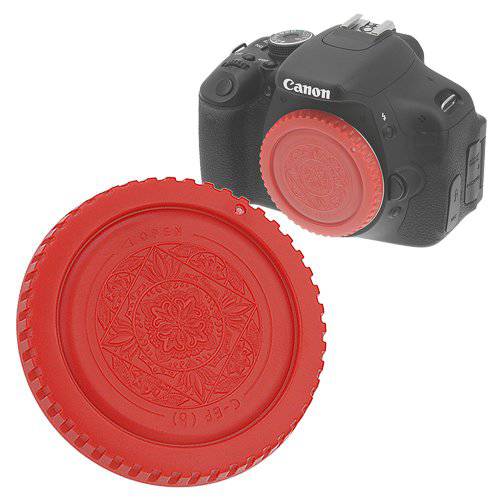 Fotodiox Cap-Body-EOS-Red Designer 바디 캡 for 모든 Canon EOS EF& EFs Camera44; 레드