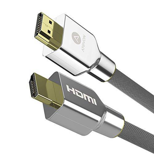 HDMI 케이블 3 ft 4K 고속 18Gbps HDMI 2.0 케이블  4K HDR, 3D, 2160P, 1080P, Ethernet28AWG Braided HDMI 케이블  오디오 Return(ARC) 호환가능한 UHD, PC, 파이어 TV, Sliver