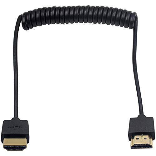 Duttek HDMI to HDMI 말린케이블 케이블, 익스트림 Thin HDMI Male to Male 확장기 말린케이블 케이블 for 3D and 4K 울트라 HD TV 스틱 HDMI 2.0 케이블 연장 컨버터, 변환기( HDMI 확장기) (1.2M/ 4FT)
