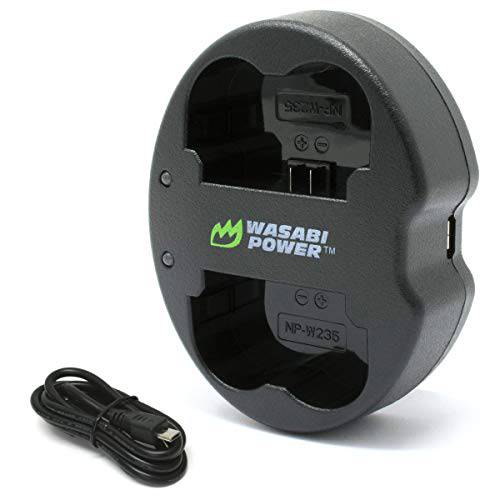 Wasabi Power  듀얼 USB 배터리 충전 for 후지필름 NP-W235 and Fuji X-T4