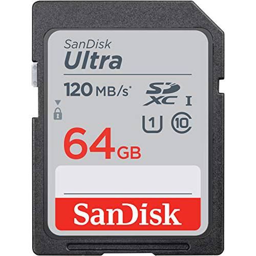 SanDisk 64GB 울트라 SDXC UHS-I 메모리 카드 - 120MB/ S, C10, U1, 풀 HD, SD 카드 - SDSDUN4-064G-GN6IN