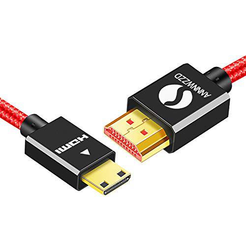 LinkinPerk  미니 HDMI to HDMI 케이블 High-Speed 미니-HDMI 지원 풀 1080P 이더넷 3D and 오디오 리턴 (5M)