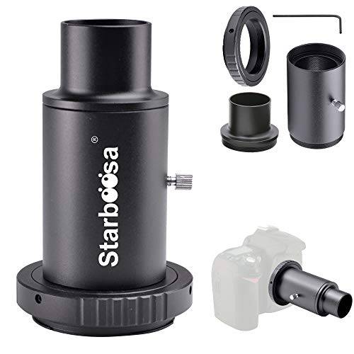 Starboosa 1.25-inch T 어댑터 and T2 T 링 어댑터 - 캐논 SLR 카메라 연결가능 to 망원경 -  Prime-Focus Or Eyepiece-Projection 사진촬영용