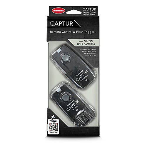 Hahnel HL -CAPTUR N Captur 리모컨 카메라/ 플래시 트리거, 송신기/ 리시버 니콘, 블랙
