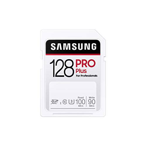 SAMSUNG  프로 플러스 SDXC 풀 사이즈 SD 카드 128GB (MB SD128H) (MB-SD128H/ AM)