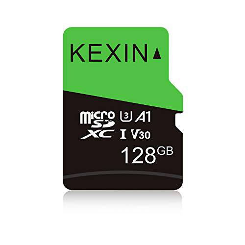 KEXIN  마이크로 SD 카드 128GB Up to 100MB/ s 4K 비디오 LP레코드 A1 어플 퍼포먼스 TF 카드 고속 microSDXC 카드  U3, V30, A1, UHS-I 메모리 카드