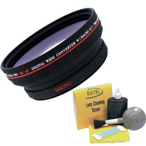 디지털 비디오 .5X 72mm 와이드 앵글 렌즈 캐논 XH A1+ Nwv 다이렉트 5 피스 클리닝 키트