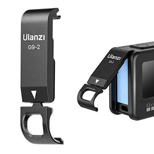 ULANZI G9-2 보호 커버 고프로 히어로 9 블랙, 배터리 충전 도어 브이로그 악세사리 고 프로 9 액션 캠