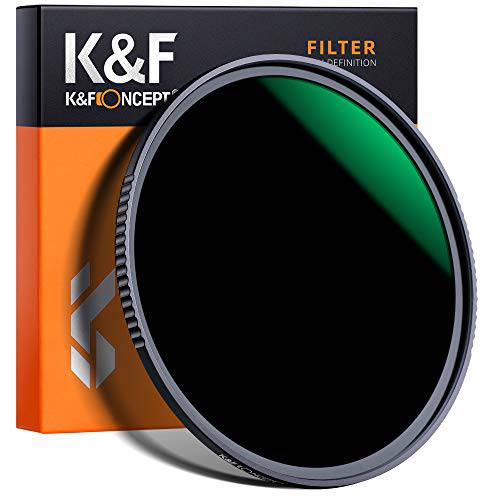 K&F Concept 49mm ND8 to ND128 가변 뉴트럴 농도 필터 슬림 페이더 ND 필터 49mm 3-Stop to 7-Stop 카메라 렌즈 NO X 스팟, 나노텍, Ultra-Slim, Weather-Sealed