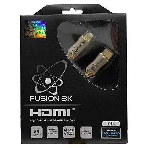 Fusion8K HDMI 2.1 케이블 지원 8K @60Hz and 4K @120Hz 호환가능한 모든 TVs, 블루레이, 엑스박스 Series X, PS5 (10 Feet)