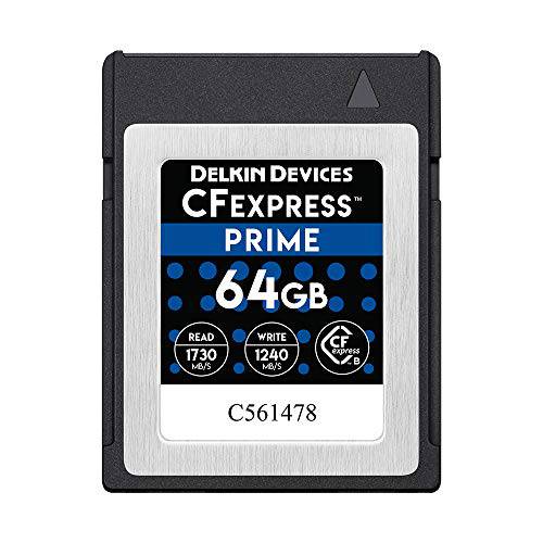 Delkin  디바이스 64GB 프라임,고급 CFexpress 타입 B 메모리 카드 (DCFX0-064)