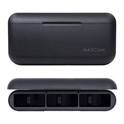 MAXCAM  파워 트리플 배터리 충전기 고프로 히어로 9 블랙