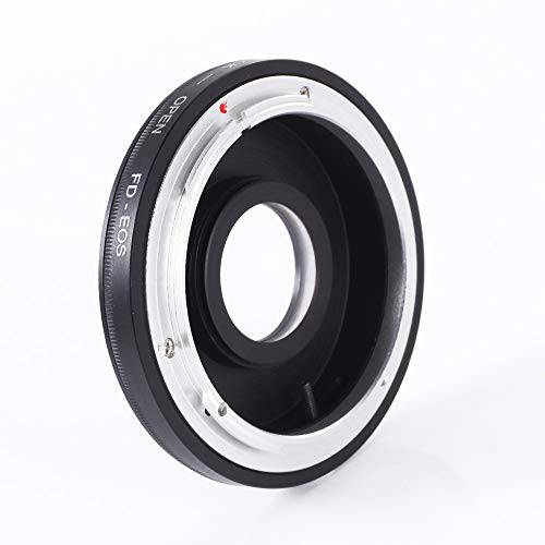 FocusFoto  어댑터 링 캐논 FD/ FC 렌즈 to EF EF-S 마운트 카메라 광학 글래스&  캡 fits 캐논 EOS DSLR 5D Mark IV III II 1Ds 6D 7D 90D 80D 77D 70D 60D 1500D 1300D 1200D 760D 750D 700D