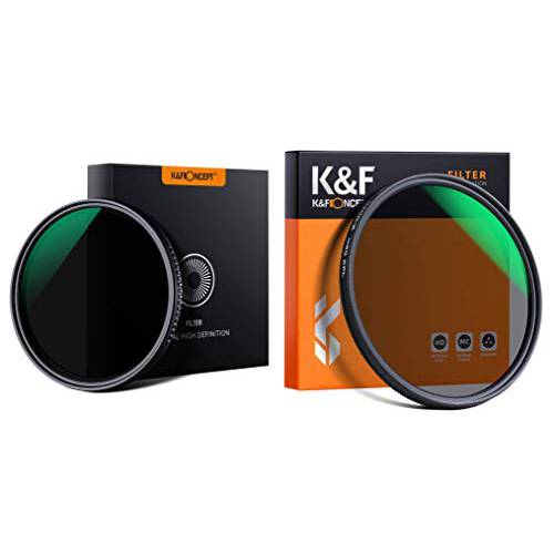 K&F Concept 62mm 가변 중성 농도 ND8-ND2000 ND 필터& 62MM 원형 편광 필터 HD 18 레이어 슈퍼 슬림 멀티 코팅 CPL 렌즈 필터