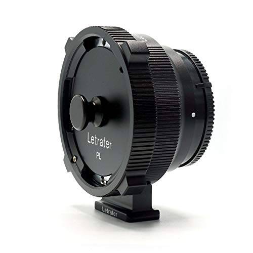 Letrater  렌즈 마운트 어댑터, PL 마운트 렌즈 컨버터, 변환기 to 소니 E, NEX 마운트 카메라 A7R4/ R3/ FS7 (PL-E, 블랙 매트)