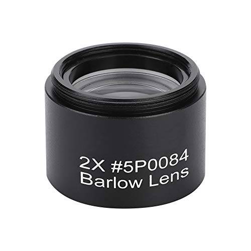 Bindpo 2X Barlow 렌즈, 1.25inch 완전 Multi-Coated 광학 글래스 렌즈, M28.6 스레드 메탈 Barlow 렌즈, 1.25in/ 31.7mm Astronomic 텔레스코프