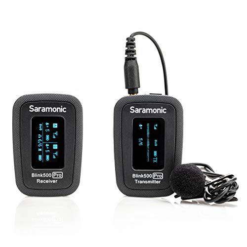 Saramonic Blink 500 프로 B1 TX+ RX 2.4GHz Micro-Wireless 라발리에 시스템 w/ Out  카메라&  휴대용 eiver, 모노/ 스테레오& HEA