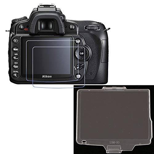 D90 강화유리 카메라 화면보호필름, 액정보호필름 and ABS 커버 BM-10 니콘 D90 SLR Camera[2+ 1 팩], Fire Rock Ultra-Clear 광학 글래스 필름 and ABS 커버 니콘 d90 디지털 카메라