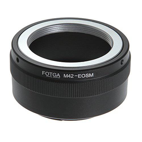 FocusFoto FOTGA 어댑터 링 M42 42mm 스크류 마운트 렌즈 to 캐논 EOS EF-M 마운트 미러리스 카메라 바디 M1 M2 M3 M5 M6 M10 M50 M100
