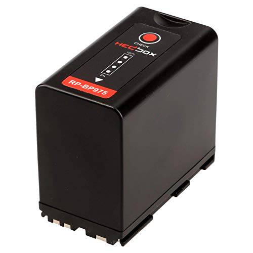 HEDBOX RP-BP975 - Li-Ion 배터리 (58Wh/ 7800mAh) 교체용 캐논 BP-975 사용 C100, C100 Mark II, C300, C500, XF100/ 200/ 300 and 레드 Komodo