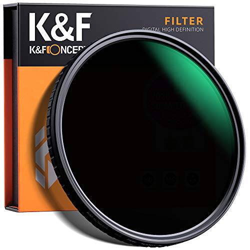 K&F Concept 37mm ND8 to ND128 가변 중성 농도 필터 슬림 페이더 ND 필터 37mm 3-Stop to 7-Stop 카메라 렌즈 NO X 스팟, 나노텍, Ultra-Slim, Weather-Sealed