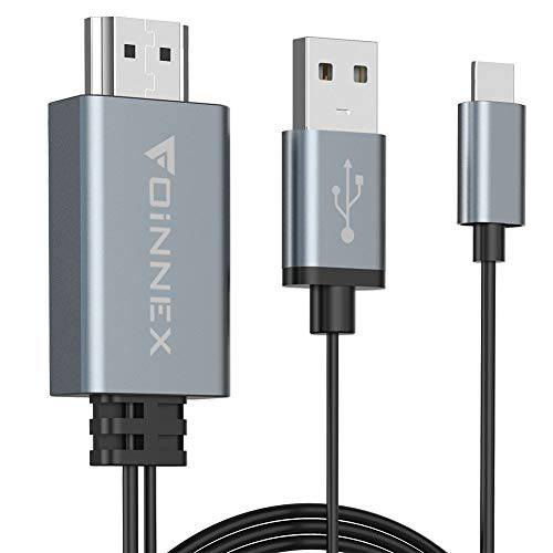 HDMI 케이블 호환가능한 iOS 디바이스 to TV/ 모니터, 라이트닝 to HDMI 1080P 디지털 AV 어댑터 케이블 6FT, 호환가능한 아이폰 Xs/ XS 맥스/ XR/ X/ 8/ 7/ 6/ 플러스/ 5 i-Pad 아이팟 to 프로젝터
