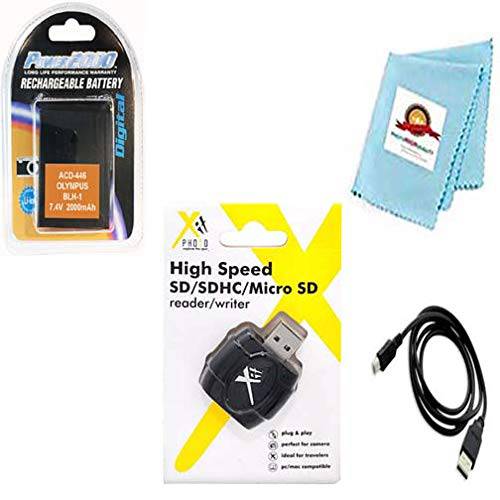 BLH-1 배터리+ USB 케이블+  카드 리더, 리더기+  렌즈 천 올림푸스 E-M1 Mark II, 디지털 카메라