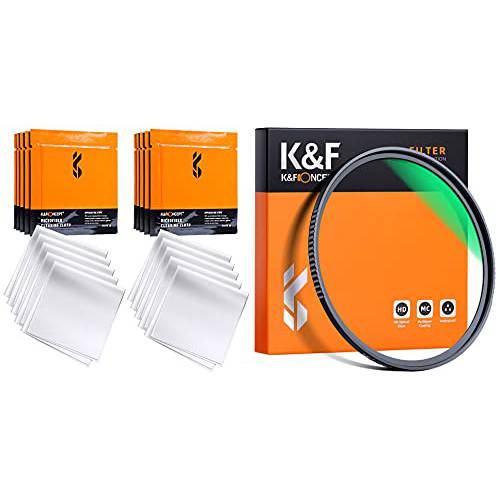 K& F Concept 소형 X 49mm MCUV 필터 HD/ 방수/ 스크레치 방지 Multi-Layer 코팅& 9 팩 극세사 클리닝 천