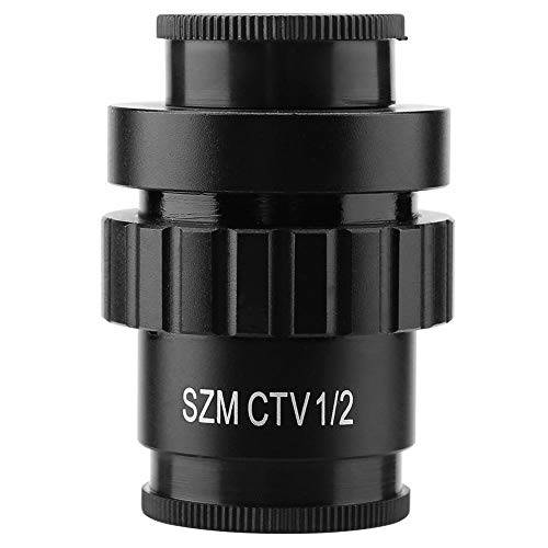 현미경 대물렌즈, 0.5X C-Mount 대물렌즈, 1/ 2 CTV 어댑터 Biological 현미경 렌즈, 25mm CCD 인터페이스, SZM Trinocular 스테레오 현미경