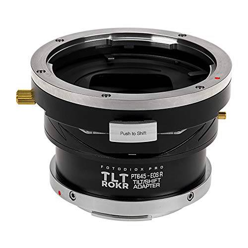 Fotodiox 프로 TLT ROKR 호환가능한 틸트/ 시프트 렌즈 마운트 어댑터 호환가능한 펜탁스 645 (P645) 마운트 렌즈 to 캐논 RF 마운트 미러리스 카메라 바디