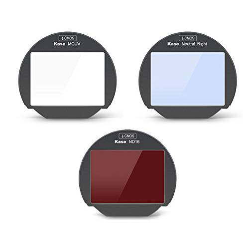 Kase Clip-in 3 필터 키트, 중성 나이트, UV, ND16 4 스탑 전용 후지필름 X-H1, X-T4, X-T3, X-T30, X-Pro3 카메라